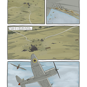 EL ULTIMO VUELO. Fine Arts, Comic, Drawing, Stor, board, and Narrative project by Gustavo Idrovo Perez - 02.24.2024