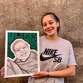 En base a mis conocimientos previos a los cursos . Un projet de Beaux Arts, Illustration traditionnelle, Artisanat, Esquisse , Dessin au cra , et on de Ebelin Do Porto - 10.04.2024