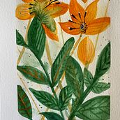 My project for course: Artistic Floral Watercolor: Connect with Nature. Traditional illustration, Painting, Watercolor Painting, and Botanical Illustration project by Aida Poler Michaeli - 04.10.2024
