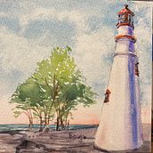 Recent Watercolors for market, fine art shows in the Cleveland area, on cold press paper or Yupo. Een project van  Beeldende kunst van Jeanette Bill-Cole - 11.04.2024