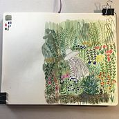 Mi proyecto del curso: Sketchbook para explorar tu estilo de dibujo. Traditional illustration, Sketching, Creativit, Drawing, Watercolor Painting, Sketchbook, and Gouache Painting project by Rebeca Dietrich - 04.11.2024