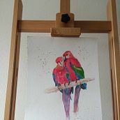 My project for course: Artistic Watercolor Techniques for Illustrating Birds. Traditional illustration, Watercolor Painting, Realistic Drawing, and Naturalistic Illustration project by Mihalcea Adrian - 04.11.2024