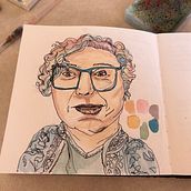Lapin is a Genius! . Un projet de Illustration traditionnelle, Esquisse , Dessin, Aquarelle, Illustration architecturale , et Carnet de croquis de Ginger Parkinson - 12.04.2024
