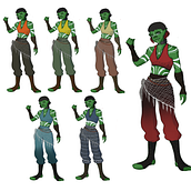 Orc Character Design (WIP). Een project van Ontwerp van personages y Animatie van Mystica Mascarenhas - 12.04.2024