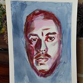 Mi proyecto del curso: Autorretrato . Artes plásticas, Pintura, Pintura em aquarela, e Desenho de retrato projeto de antoniogarciaeg - 12.04.2024