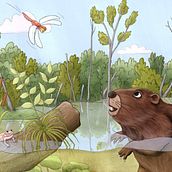 My project for course: Digital Illustration: Create a Colorful Nature Scene. Digital Illustration, and Naturalistic Illustration project by Tamara B. Krajnovic - 04.11.2024
