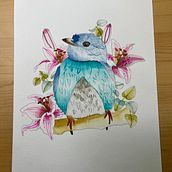 My project for course: Naturalist Illustrations with Watercolors: Drawing and Composition. Projekt z dziedziny Trad, c, jna ilustracja,  R, sunek, Malowanie akwarelą, Ilustracja naturalist i czna użytkownika Green Owl Arts LLC - 12.04.2024