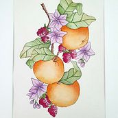 My project for course: Artistic Techniques for Illustrating Nature. Traditional illustration, Watercolor Painting, Acr, lic Painting, Botanical Illustration, Ink Illustration, and Colored Pencil Drawing project by Diyana - 04.13.2024