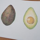 Frutas. Traditional illustration, and Colored Pencil Drawing project by Magali Garrigue - 04.13.2024
