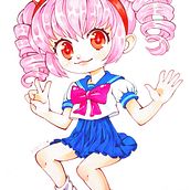 Mi proyecto del curso: Coloreado con marcadores para dibujo manga. Un proyecto de Ilustración tradicional, Cómic, Teoría del color y Manga de alba_maria0896 - 13.04.2024