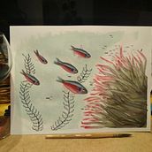 Mi proyecto del curso: Ilustración de universos marinos en acuarela. Een project van Aquarelschilderen y Naturalistische illustratie van jlozano_torres - 14.04.2024