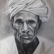 Mi proyecto del curso: Retrato realista al carboncillo. Traditional illustration, Fine Arts, Drawing, Portrait Drawing, and Realistic Drawing project by Pilar Carballo - 04.14.2024