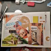 Meu projeto do curso: Caderno criativo: experimente com colagem, estampagem e decupagem. Ilustração tradicional, Colagem, Papercraft, e Sketchbook projeto de bomdiafilhucos - 14.04.2024
