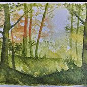 My project for course: Dreamy Watercolor Landscapes: Paint with Light. Painting, and Watercolor Painting project by ggowing - 04.13.2024
