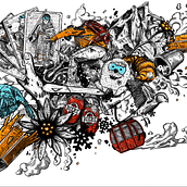 Mi proyecto del curso: Ilustración con Procreate: composiciones llenas de detalles. Design, Traditional illustration, Digital Illustration, and Digital Painting project by Haritz Iñurritegi Telleria - 04.15.2024