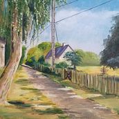 My project for course: Oil Landscape Painting: Explore the Power of Light. Traditional illustration, Fine Arts, Pencil Drawing, Oil Painting, and Naturalistic Illustration project by Ivonne Wierink - 04.15.2024