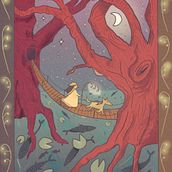 My project for course: Forest Fantasy Illustration in Procreate & Photoshop. Projekt z dziedziny Ilustracja c, frowa, Ilustracje dla dzieci, R, sunek c i frow użytkownika gillianhibbs - 16.04.2024