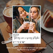 Instagram post for Coffee Shop. Design gráfico, Marketing digital, Marketing de conteúdo, e Marketing para Instagram projeto de Fernanda Mirancos - 12.01.2024