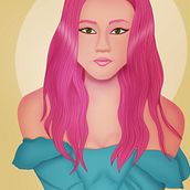 My project for course: Female Character Portraits in Procreate. Traditional illustration, Digital Illustration, and Digital Drawing project by Sílvia Machado - 04.16.2024