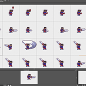Mi proyecto del curso: Animación de personajes en pixel art para videojuegos. Character Animation, Video Games, Pixel Art, and Game Development project by starling2802 - 04.15.2024