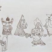 Il mio progetto del corso: Introduzione alla creazione di personaggi stile cartoon. Traditional illustration, Character Design, and Drawing project by Chiara Beccone - 04.17.2024
