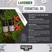 Buy 100% Pure Lavender Essential Oil. Un proyecto de Publicidad, Diseño de producto e Ilustración botánica de Miracle Botanicals Essential Oils - 18.04.2024
