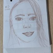 Meu projeto do curso: Desenho anatômico da cabeça humana. Un projet de Beaux Arts, Dessin au cra, on, Dessin, Dessin de portrait, Dessin réaliste , et Dessin anatomique de Claudânia Santos - 19.04.2024