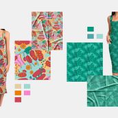 My project for course: Composition and Color for Textile and Surface Designs. Un progetto di Pattern design e Teoria del colore di Dalia Karengiene - 19.04.2024
