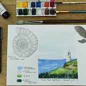 My project for course: Watercolor Travel Journal. Traditional illustration, Watercolor Painting, Architectural Illustration, and Sketchbook project by hdecock10 - 04.19.2024