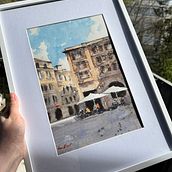 My project for course: Modern Techniques for Watercolor Cityscapes. Painting, and Watercolor Painting project by reihanehshl - 04.20.2024