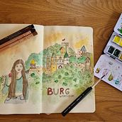 My project for course: Artistic Watercolor Sketching: Dare to Express Your Ideas. Ilustração tradicional, Esboçado, Criatividade, Desenho, Pintura em aquarela, e Sketchbook projeto de lisa.hepp - 20.04.2024