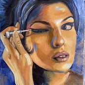 Mi proyecto del curso: Retrato con pintura al óleo: explora la luz y las sombras. Fine Arts, Painting, and Oil Painting project by Andrea Sellanes - 04.17.2024