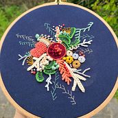 Mon projet du cours : Techniques avancées de broderie : points et compositions en volume. Een project van Borduurwerk y Textielontwerp van marie_baron19 - 21.04.2024