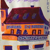 Mein Abschlussprojekt Umkirch, Oslo und Lahr für den Kurs: Moderne Urban Sketching-Techniken in Mixed Media. Projekt z dziedziny Tradycyjna ilustracja,  Malarstwo,  Rysunek architektoniczny i  Rysunek atramentem użytkownika Rita - 21.04.2024