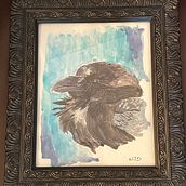 Raven Ein Projekt aus dem Bereich Aquarellmalerei von natalie_dunleavy - 01.03.2024