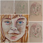 Mi proyecto del curso: Retrato artístico en acuarela . % Lucia Moya tarafından hazırlanan Güzel sanatlar, Tablo, Sulubo, a Resim, Ve Portre Çizimi projesi - 04.21.2024