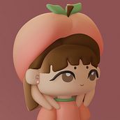 Mi proyecto del curso: Creación de personajes kawaii en 3D con Blender . % Shaila Duarte tarafından hazırlanan Geleneksel illüstras, on, Karakter Tasarımı, Dijital İllüstras, on, 3D Modelleme, Ve Manga projesi - 04.22.2024