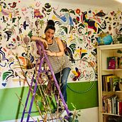 Il mio progetto del corso: Murales per interni. Painting, Interior Decoration, Spatial Design, and Decorative Painting project by Manila Vitale - 05.07.2023