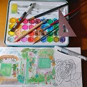 Mi proyecto del curso: Cuaderno de viaje en acuarela. Traditional illustration, Watercolor Painting, Architectural Illustration, and Sketchbook project by tere_21 - 04.22.2024