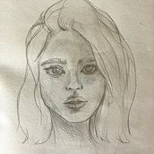 My project for course: Portrait Sketchbooking: Explore the Human Face. Sketching, Drawing, Portrait Drawing, Artistic Drawing, and Sketchbook project by Dorottya Vs - 04.22.2024