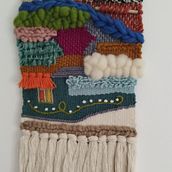 Meu projeto do curso: Tapeçaria decorativa: técnicas avançadas em tear manual Ein Projekt aus dem Bereich Stickerei, Weben, Weben und Textildesign von Maria Santos - 18.04.2024