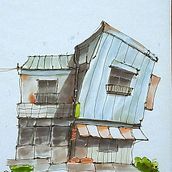 My project for course: Expressive Architectural Sketching with Colored Markers. Sketching, Drawing, Architectural Illustration, Sketchbook & Ink Illustration project by jhmcphillj - 03.01.2024