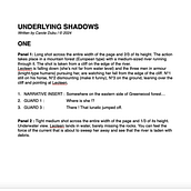 Underlying shadows. Comic, Stor, telling, Script, Narrative, Fiction Writing, and Creative Writing project by annween - 04.23.2024