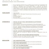 Mi proyecto del curso: Currículums para creativos: crea tu CV y carta de presentación. Creative Consulting, Portfolio Development, Communication, and Business project by Maria Daniela Sandoval - 04.23.2024