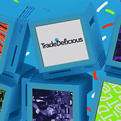 Trade Delicious | Financial Broadcast Identity. Design, Br, ing, Identit, Graphic Design, and Multimedia project by graunaproject - 09.20.2023