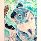 Coala . Un progetto di Pittura ad acquerello di Maite Dalmau - 24.04.2024