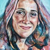 Mi proyecto del curso: Retrato artístico en acuarela. Fine Arts, Painting, Watercolor Painting, and Portrait Drawing project by diego_caballero2 - 04.24.2024