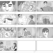 PRUEBA DE STORYBOARD. Traditional illustration, Film, Comic, TV, Creativit, Drawing, Digital Illustration, Stor, board, Stor, and telling project by Jorge Barrera Mozo - 04.23.2024