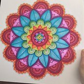 Mon projet du cours : Zentangle et mandalas : dessinez des motifs harmonieux. Painting, Drawing, Acr, lic Painting, and Creating with Kids project by Marjolaine Sioui - 04.22.2024