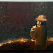 One last song . Een project van  Olieverfschilderij van Kevin Vera - 04.04.2023